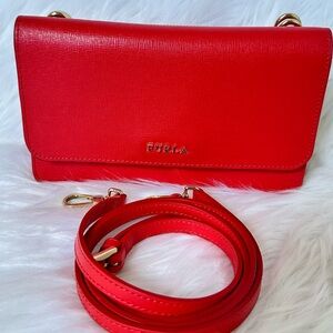 Furla Scarlet Crossbody Bag with Gold Details
